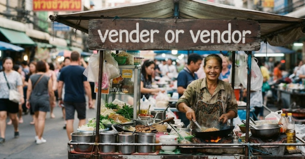 Vender or Vendor: Which Spelling Is Correct?