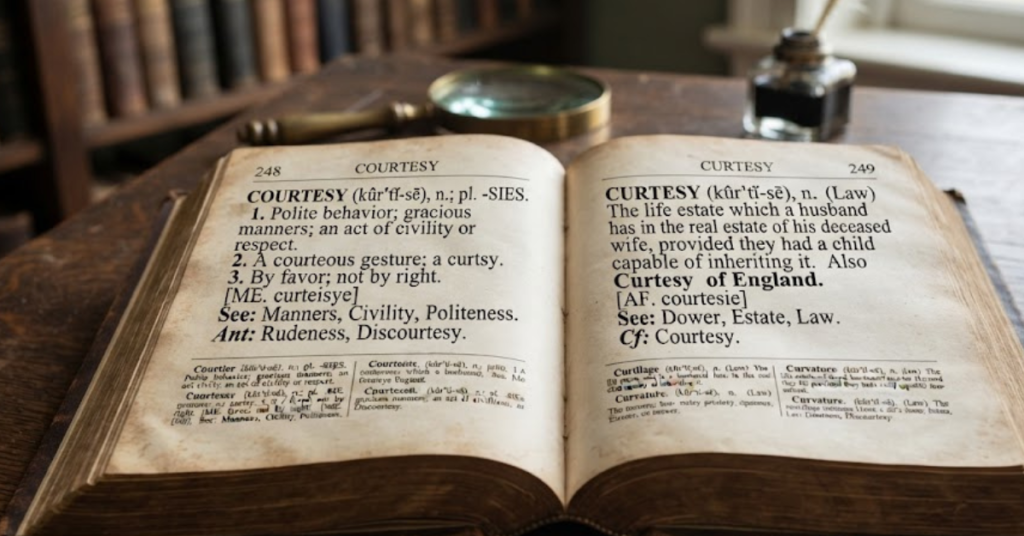Curtesy vs Courtesy: What's the Difference?