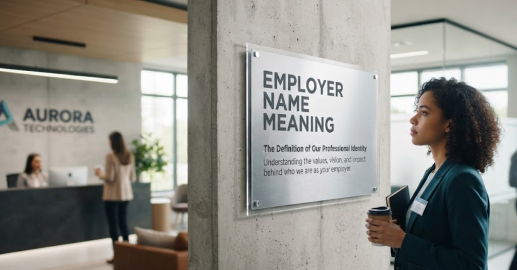 Employer Name Meaning: What Does It Mean on Forms and Applications?