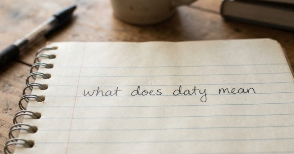 What Does DATY Mean? A Complete Guide to the Slang Term