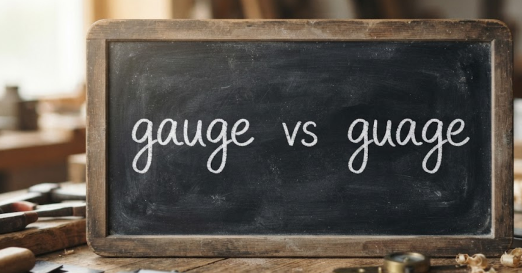 Gauge vs Guage: Which Spelling Is Correct?